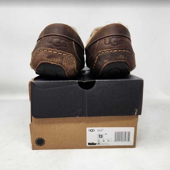 Men\'s 13 Ugg Ascot loafer slippers in brown main image 5